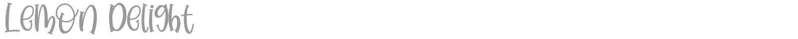 Lemon Delight font preview